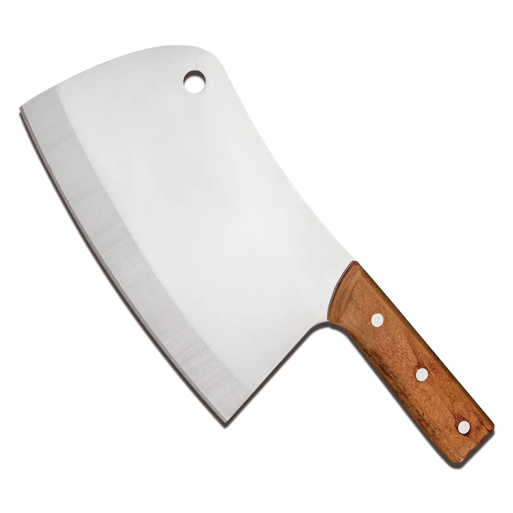AINZUO Stainless Steel Kitchen Knife 3Cr13 7.5 Inch Chopping Color Wood Handle Cleaver for Bone Meat | Дом и сад
