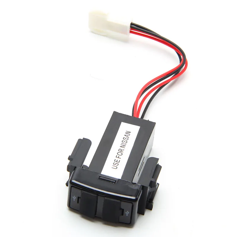 Двойной usb порт приборной панели быстрое зарядное устройство 2.1A 5V для NISSAN Teana Sylphy A6HE