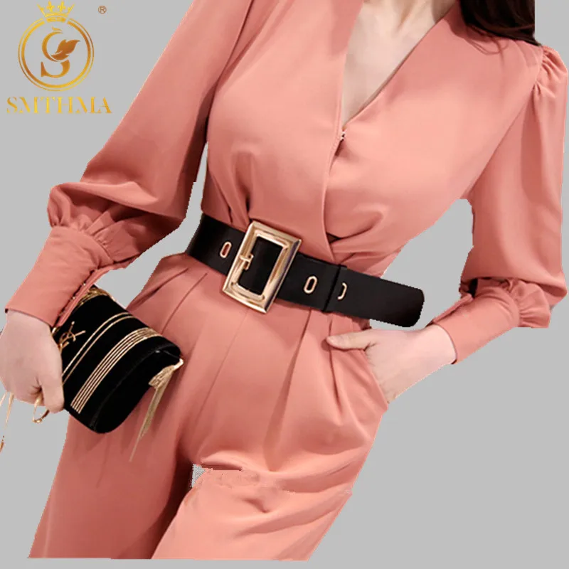 Женские комбинезоны SMTHMA женский офисный комбинезон с длинным рукавом и