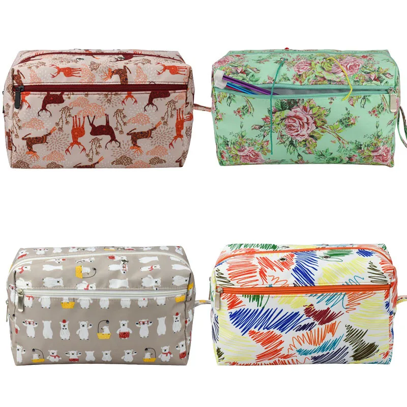

Yarn Wool DIY Storage Bag Household Tote Storage Bag for Crochet Hook & Knitting Needle DIY Needlework Sewing Supplies Bag