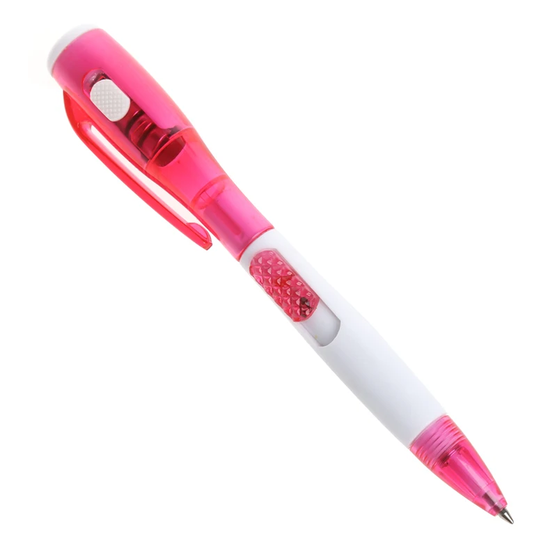 

Gel Ink Pen with LED Flashlight Students School Office Stationery Writing Tool