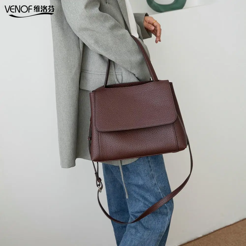 

VENOF luxury handbags women bags designer split leather female top grade shoulder bag hand bags crossbody bags for women 2019