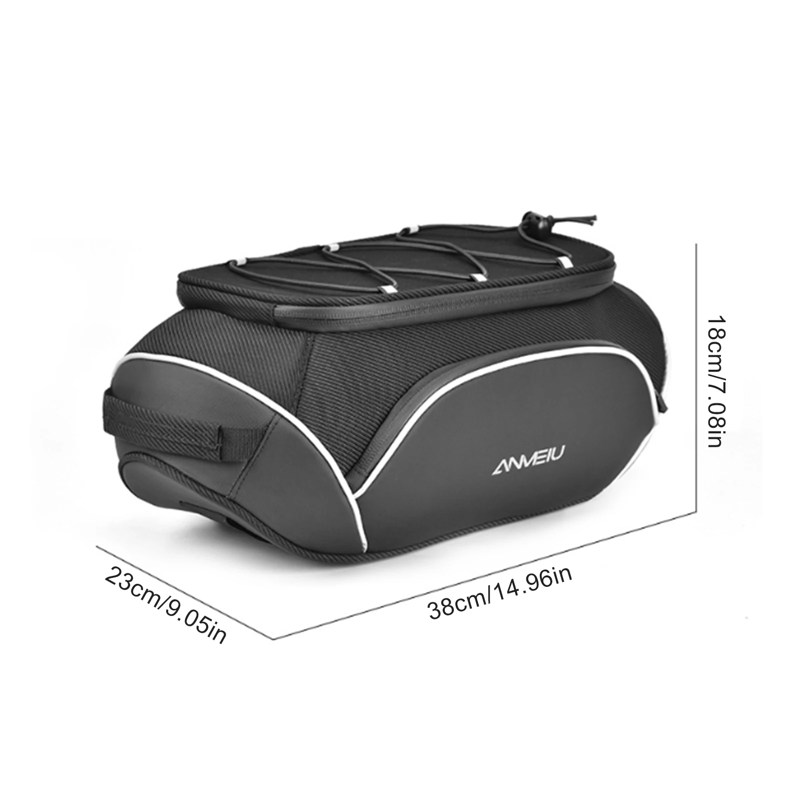 Description Picture 3 of item8L Bicycle Bags Large Capacity Waterproof Cycling Bag Mountain Bike Saddle Rack Trunk Bags Luggage Carrier Bike Bag