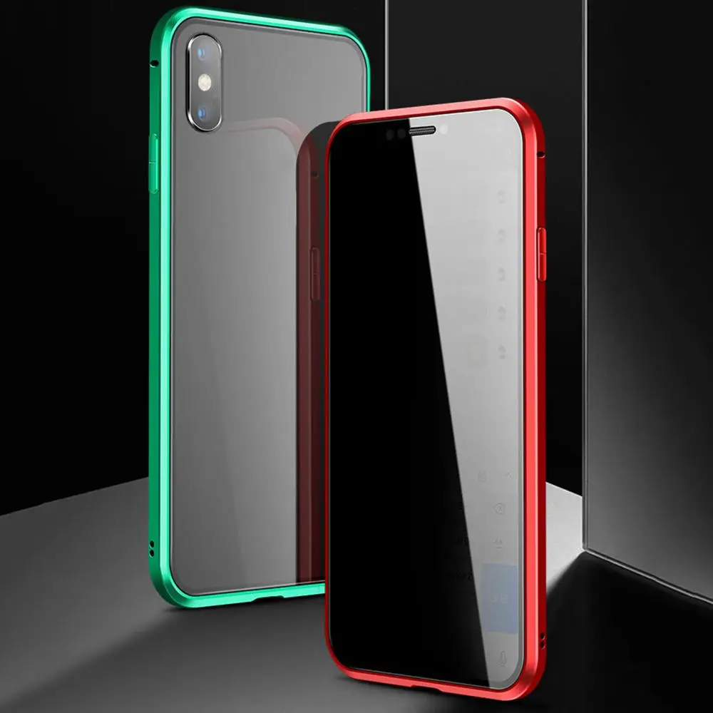 

Magnetic Phone Case cover for iPhone 11pro 6S 7 7s 8 8s Plus X XR XS MAX Double Sided Glass Magnet Cover for iPhone 11 pro max