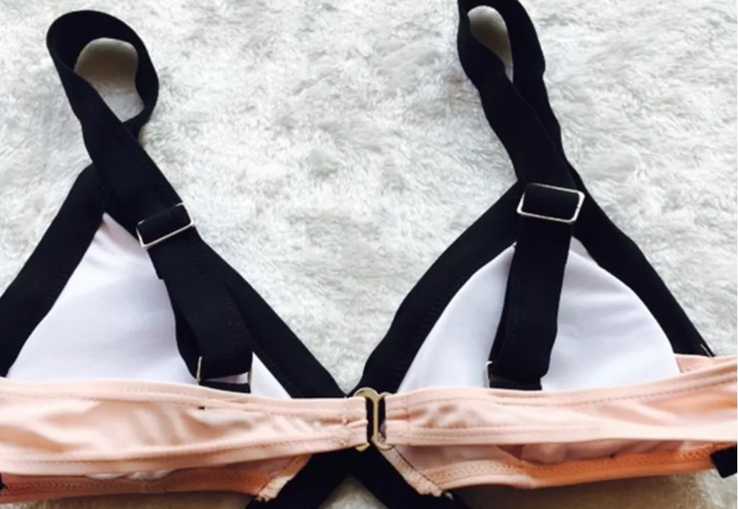 

2017 New Style Women's Triangle Bikini Large Bust Slimming Bikini Hot Springs Small Bust Gathering of Secret Swimwear