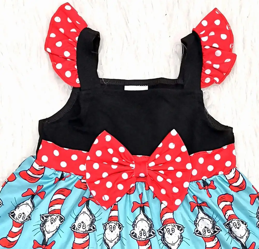 Najtaniej Ubrania dla dzieci moda cartoon nadruk liter dziewczyna bez rękawów stroje butikowe