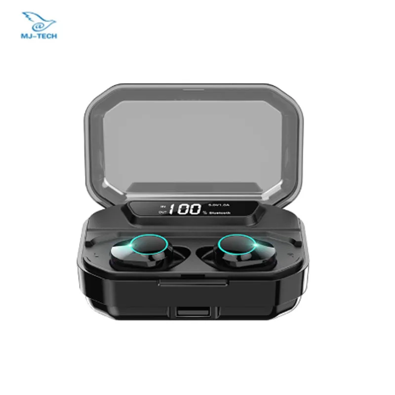 

Kumi T3S Wireless Earphone Bluetooth 5.0 Noise Cancelling 3300mAh With Charging Box Power Bank Stereo Headset IPX6 waterproof