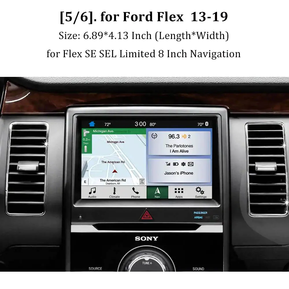 Buendeer 8 дюймовый защитный экран стеклянная пленка для Ford F150 F250 F350 F450/Expedition/2013- Ford Fusion Flex Explorer Focus