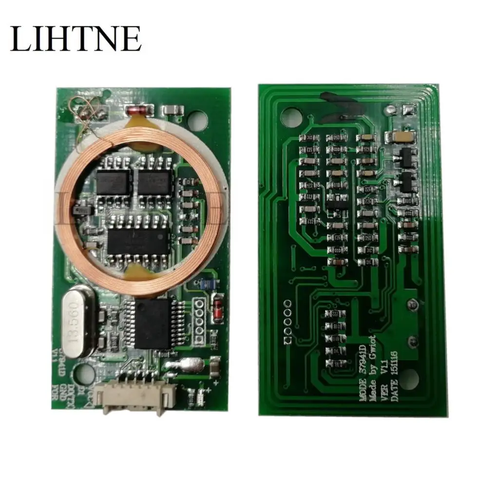 

12V MIni Dual Frequency RFID card reader module 125 Khz EM ID 13.56Mhz IC ISO14443A Uart without buzzer