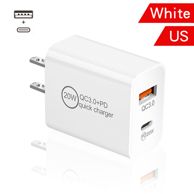 20W USB Type C Charger Adapter Fast Phone Charge For iPhone 13 12 11 Pro Max Mini Xs Xr AirPods iPad Huawei Xiaomi LG Samsung