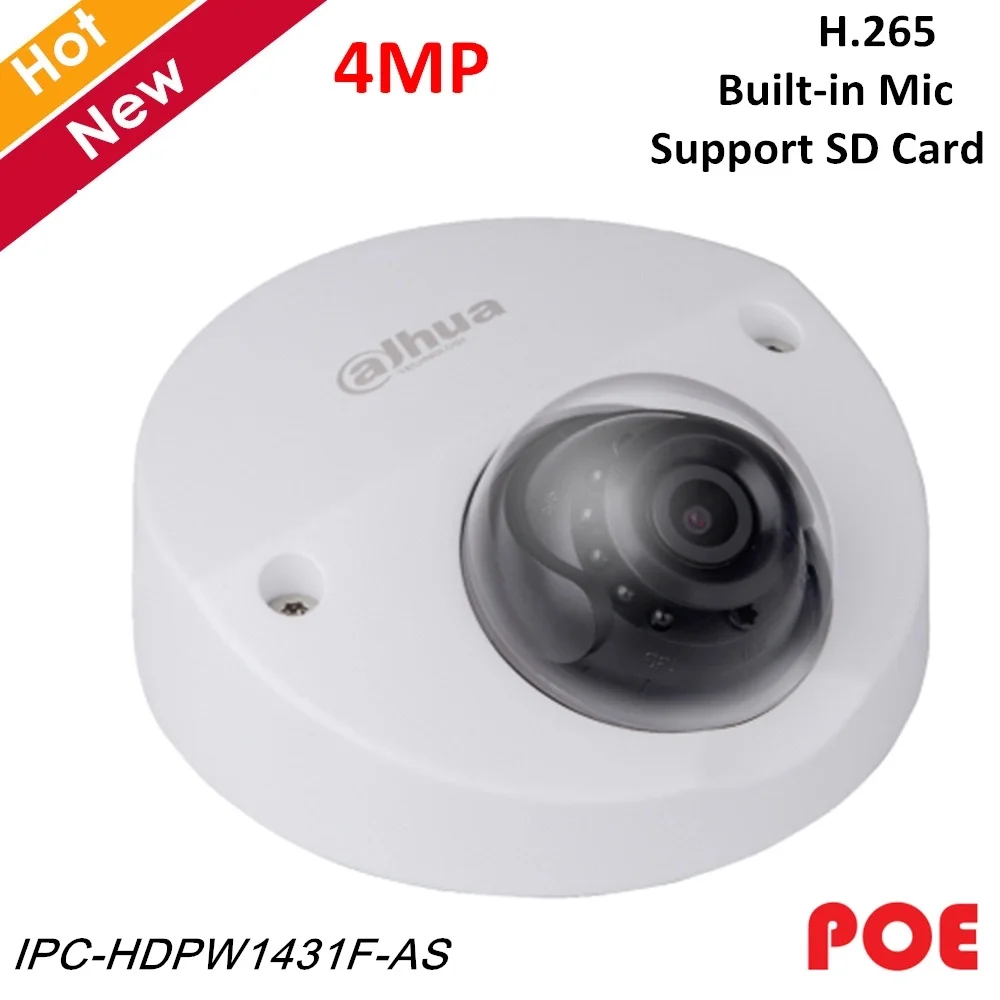 Dahua английская новая 1 серия 4MP ip-камера POE IPC-HDPW1431F-AS H.265 Встроенный микрофон