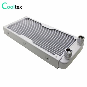 

100% new White 240mm Aluminum water cooled radiator cooling for computer CPU Laser industrial cooler Heat Exchanger