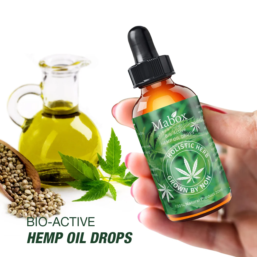 Hemp Oil 2000mg Contains cbd Natural Sleep Aid Anti Stress Hemp Extract Drops for Pain Anxiety& Stress Relief MABOX