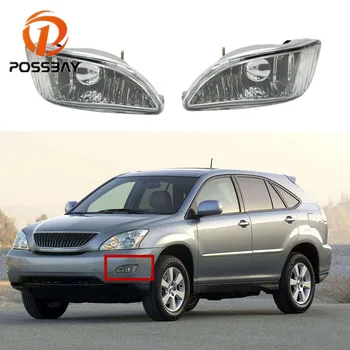 

POSSBAY Car Front Bumper Fog Light Lamp Luces Cover for Lexus RX300 RX330 RX350 2003-2008 Lower Fog Light Turn Signal Light