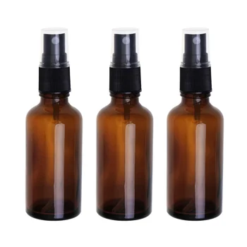 

10pcs 20ml Portable Travel Bottle Lotion Spray Empty Glass Bottle Press Spray Bottle (Brown)