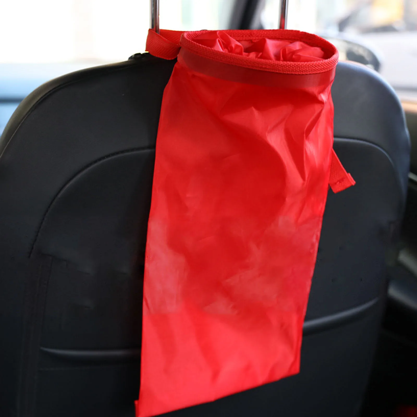 Car Trash Bag Portable Car Seat Back Garbage Bin Bag Auto Trash Holder Case
