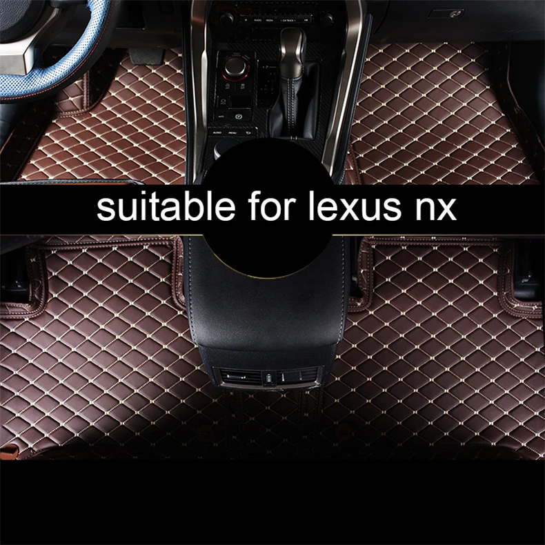 Кожаные автомобильные коврики для lexus nx nx200t nx300h nx300 nx200 аксессуары для укладки волос