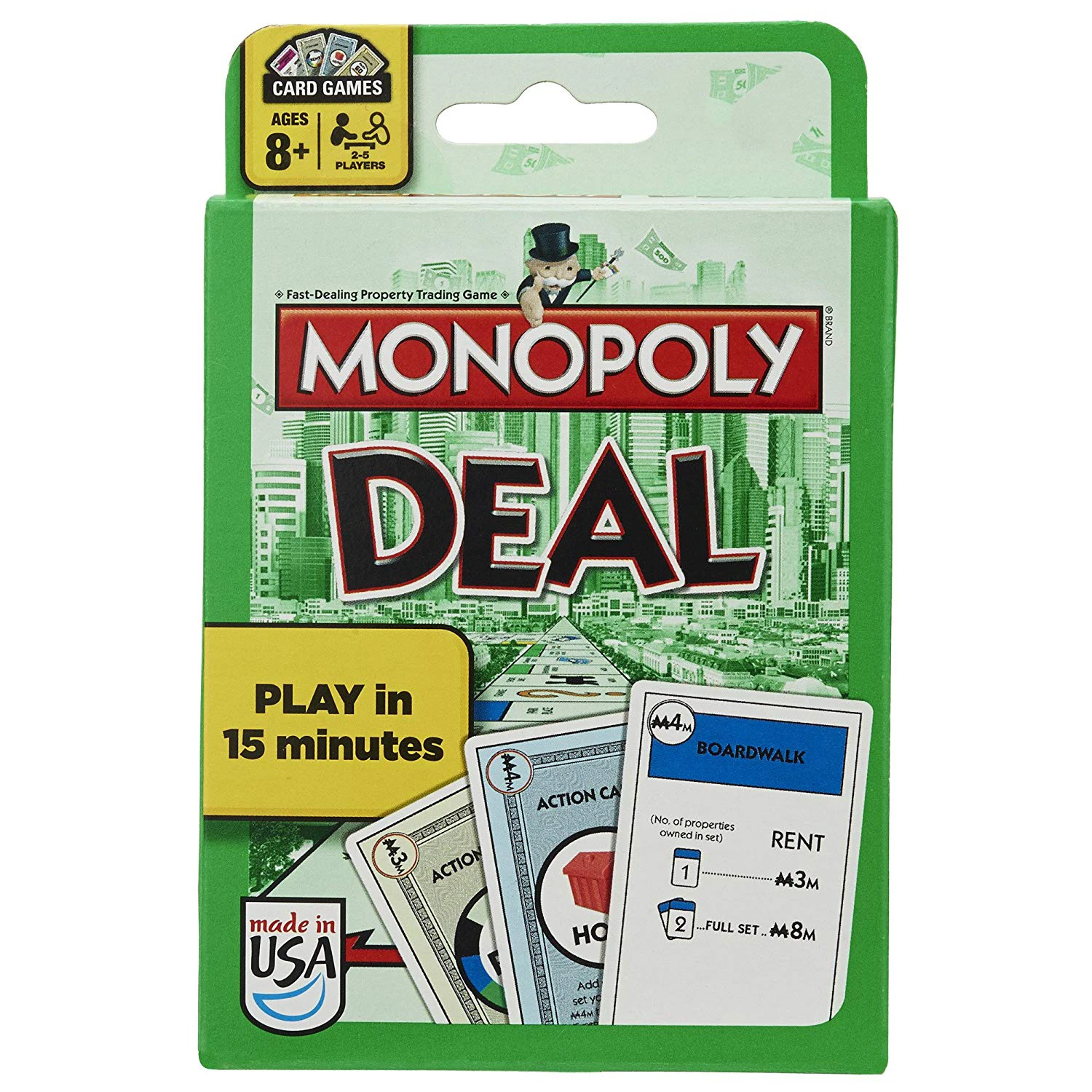 Precio bajo Juego de cartas Monopoly Deal, puzle de fiesta familiar, versión en inglés 0BJbQngWY