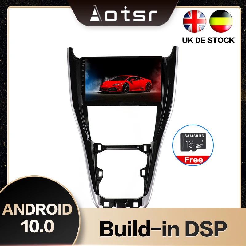 AOTSR 10 дюймов Android 10,0 gps навигатор автомобильный стерео плеер для Toyota Harrier 2010- мультимедийный плеер DSP CarPlay wifi