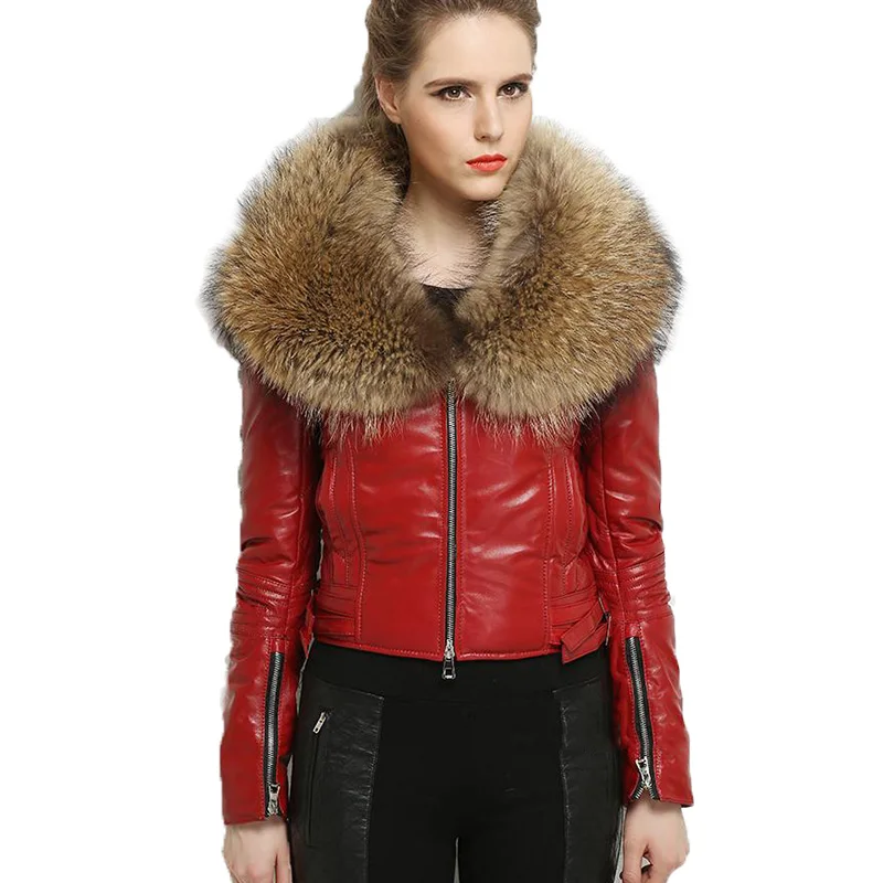 women's leather jacket with fur (1)