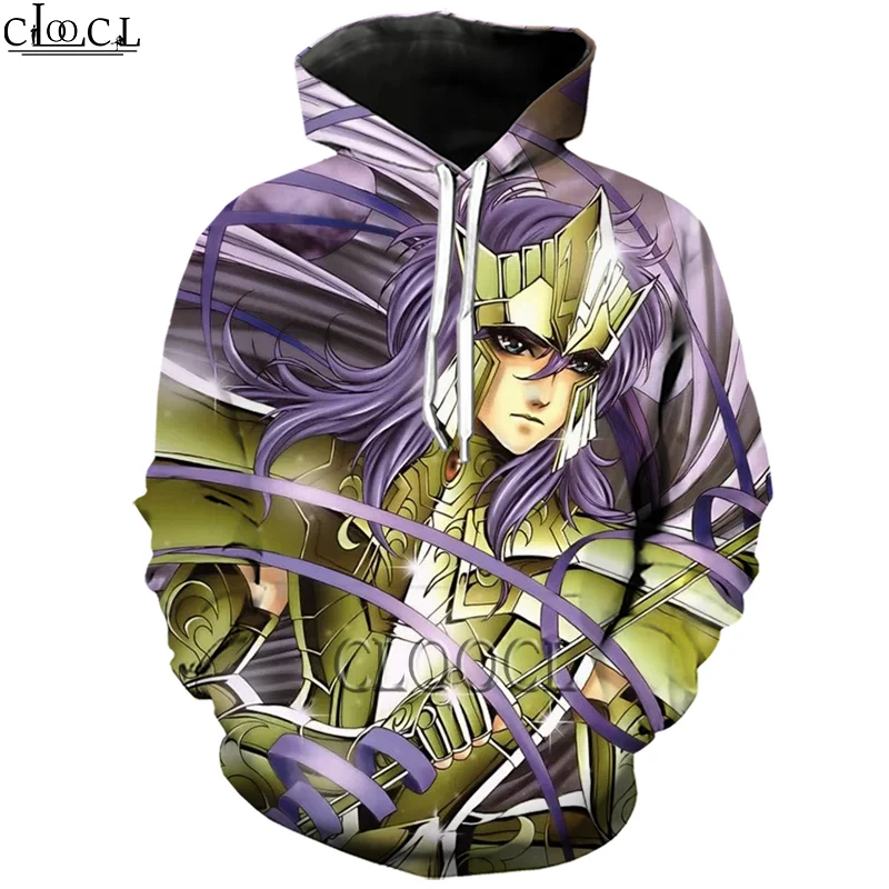 

HX Men Women Anime The Knights of The Zodiac Saint Seiya 3D Print Casual Hoodie Unisex Harajuku Style All-match Fashion Tops
