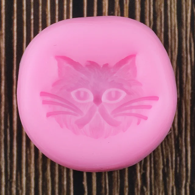 Aranyos Macska Arc Szilikon Formák Polimer Agyag Cukorkás Csokoládé Gumpast Penész Barkácsparti Cupcake Topper Fondant Sütemény Díszítő Szerszámok - Image 5