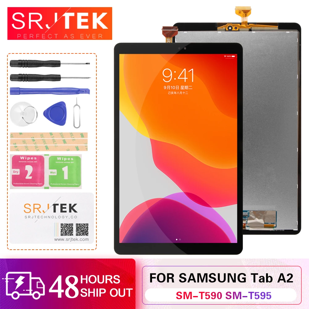 ЖК-экран 10 1 дюйма для Samsung Galaxy Tab A2 T590 T595 сенсорный дигитайзер с сенсорной матрицей