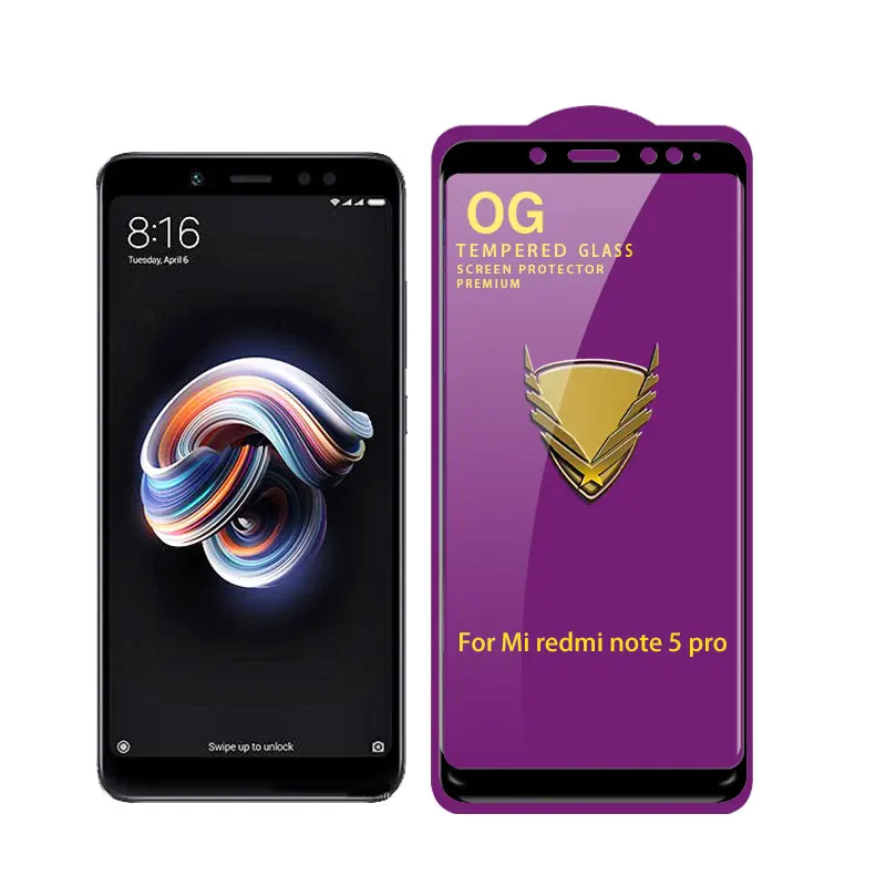 10pcs Golden Armor OG Big Curved Full Glue Tempered Glass Screen protector for Xiaomi 9T pro/A3/redmi note 8T/redmi 8