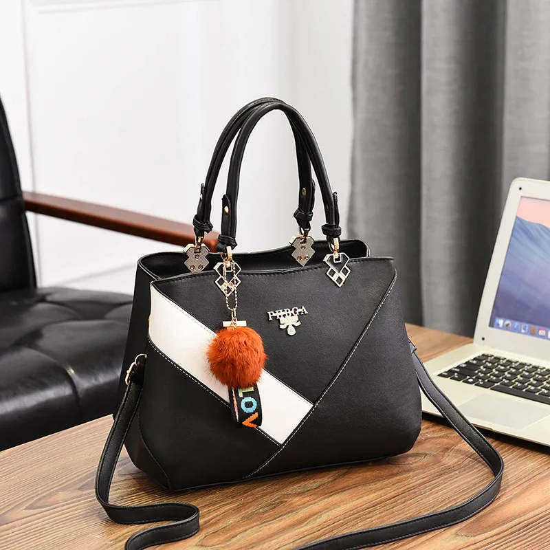

New Style WOMEN'S Bag Multi-color Mosaic Fashion Retro Bag Ol Commuting Shoulder Bag Simple One-Shoulder Handbag