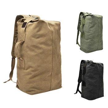 

Large Capacity Climbing Bag Men's Rucksack Hiking Travel Handbag Duffel Bag Canvas Shoulder Bag