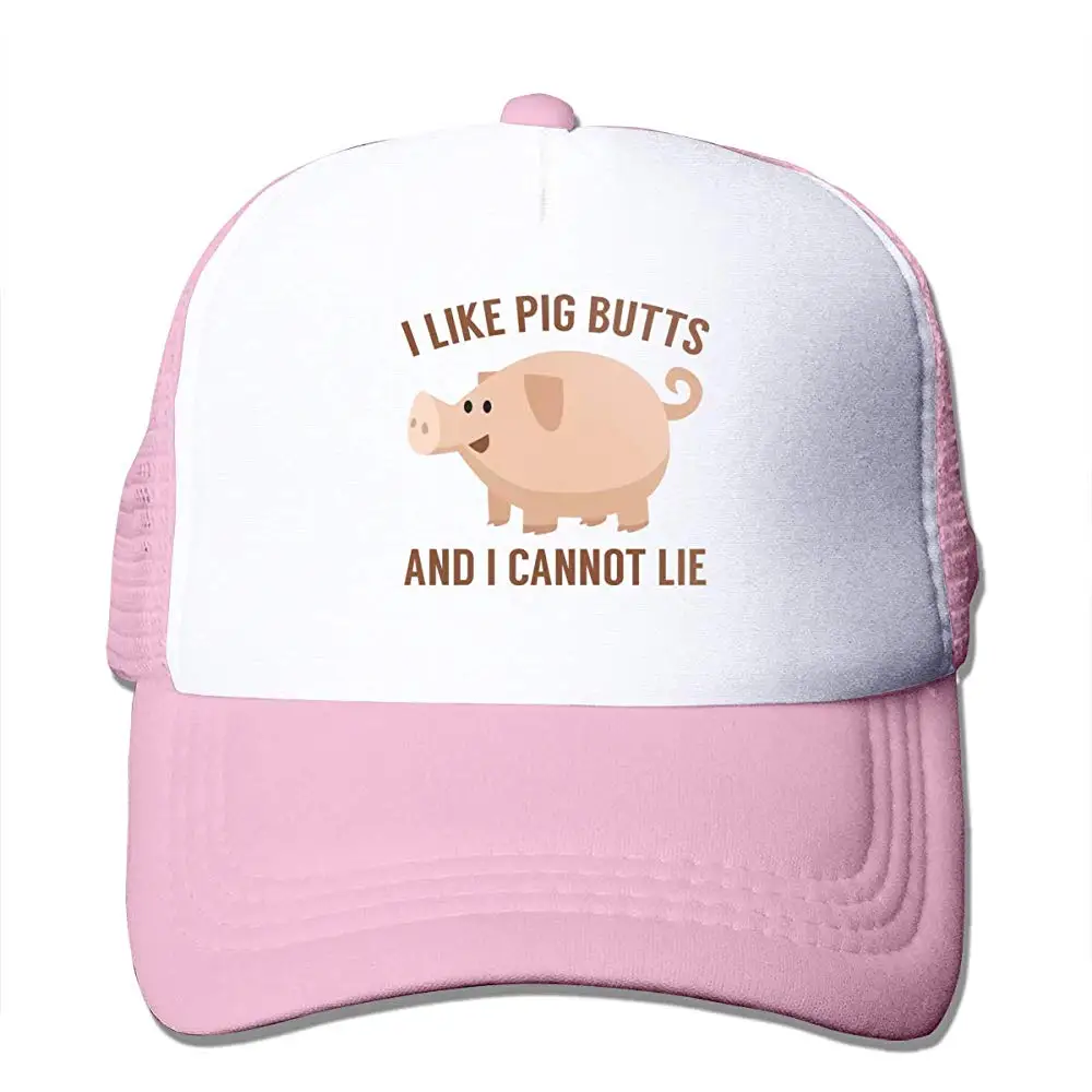 Я люблю поросенок и я не могу лежать сетчатые бейсболки унисекс стиль водителя грузовика шляпа розовый