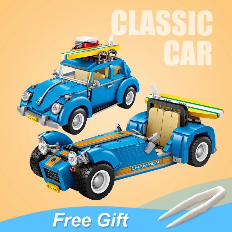 Comprar LOZ bloques perro caliente camión de helado Mini coche modelo creador de juguetes figuras técnicas figuras serie regalo para niña Niño las mujeres amigos