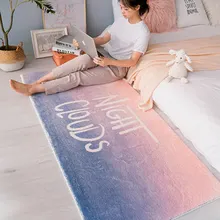 Красочный мягкий прямоугольный ковер в стиле арт для спальни нескользящий толстый напольный коврик