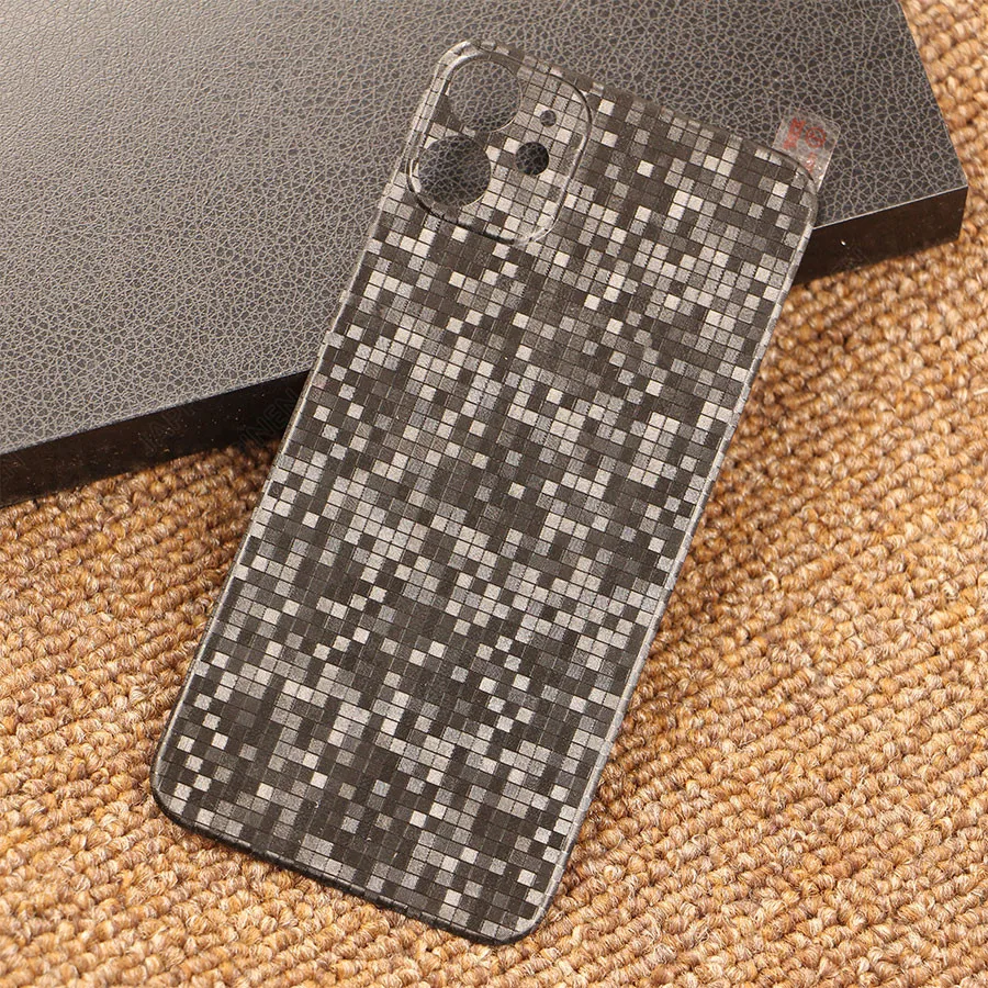 Для iPhone 11 Pro Max кожаный узор задняя Вставка Наклейка 3D полное покрытие протектор
