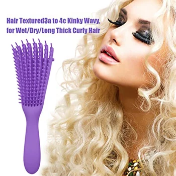 

2 Pack Detangling Brush for Curly Hair, Detangler Brush Hair Detangler, Afro Textured 3A to 4C Kinky Wavy