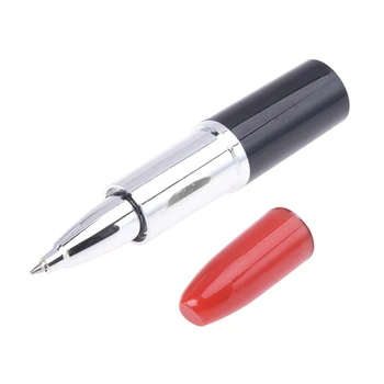 

Ballpoint Ball Pen form of red lipstick color of ink blue