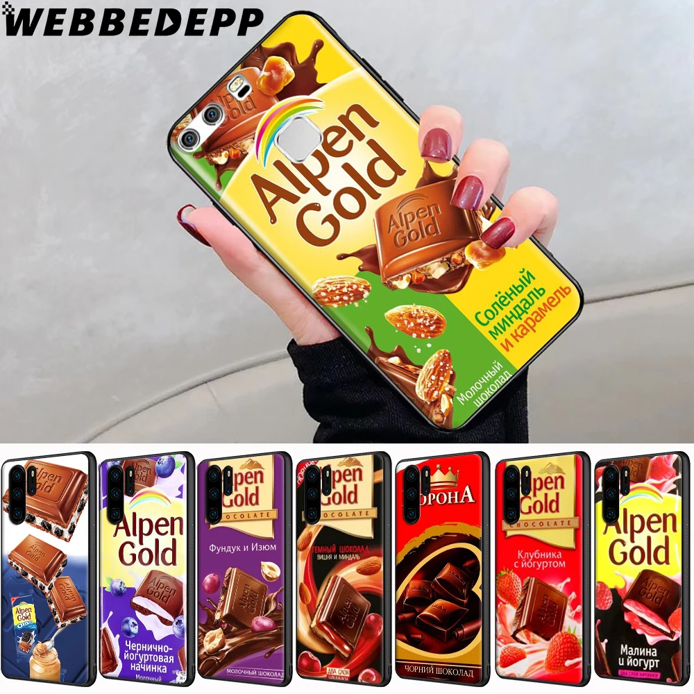 Alpen Gold Chocolate Soft Case for Huawei P8 P9 P10 P20 P30 Lite Pro P Smart Z Plus Y6 Y7 Y9 Prime |