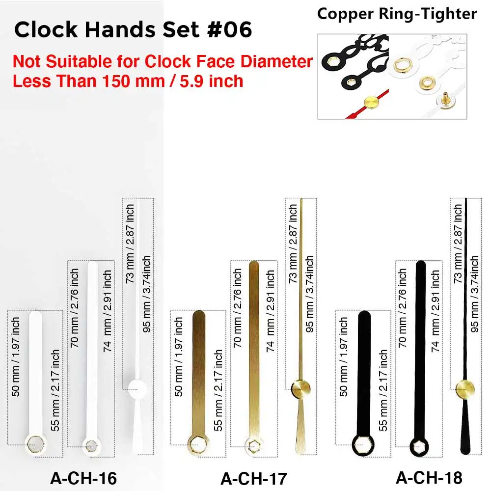 MCDFL Silent Quartz Clock Movement Mechanism for Clock Hands Clockwork Clock Mechanism for Wall Hours Repair Parts Replacement 