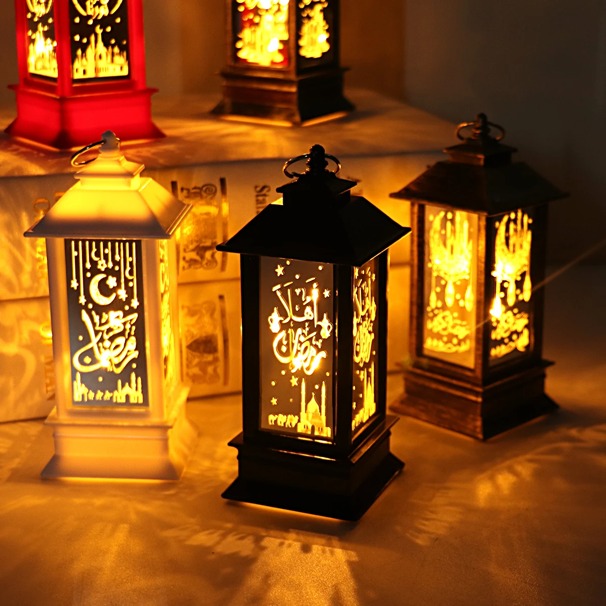 Ramadan Mubarak LED Wind Light Lantern Decoration.