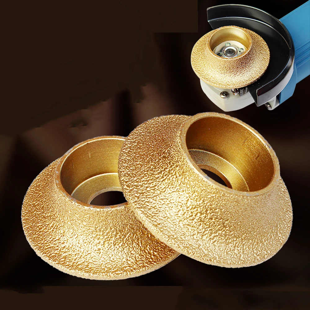 Gold Brazed Diamond Angle Grinder Grinding Wheel Stone Marble Polishing Disc install and convenient to use