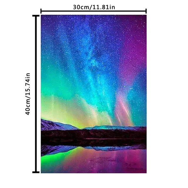 5D Diamond Painting Diy Diamond Embroidery Colorful Night Sky Diamond Cross Stitch Full Diamond 6