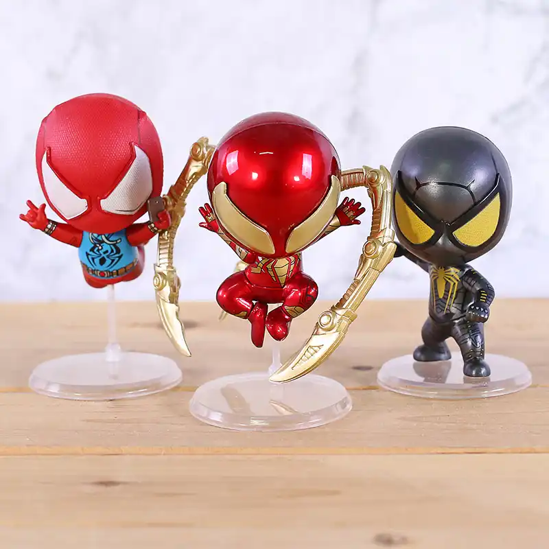 muñeco de spiderman negro