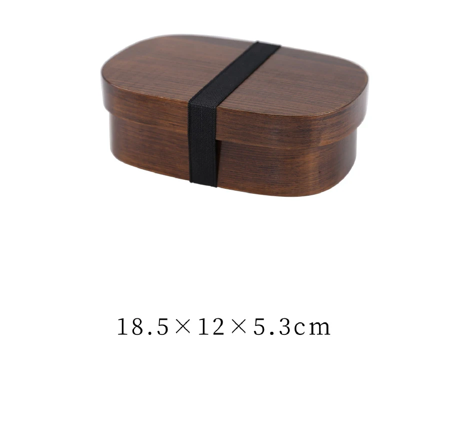 Японский стиль Студенческая еда Bento коробка для хранения путешествий экологически безопасные столовые приборы деревянный Ланч-бокс Рождественский подарок - Цвет: D