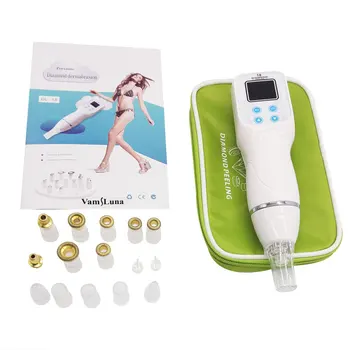 

Vamsluna Diamond Dermabrasion Skin Peeling Machine for Blackhead Vacuum Suction, Acne Removal, Pore Cleansing with 14 Tips