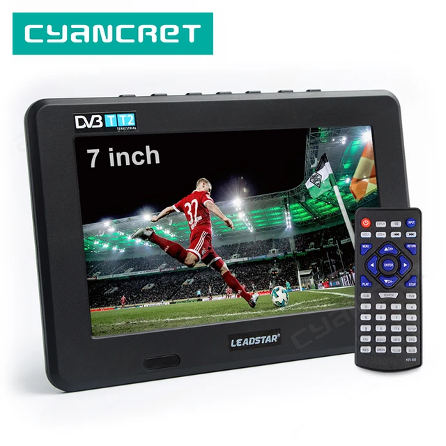 Leadstar 1080p 12 Inch Hd Portable Tv Atv Tdt Digital16:9 Led And Analog  Mini Small Car Television