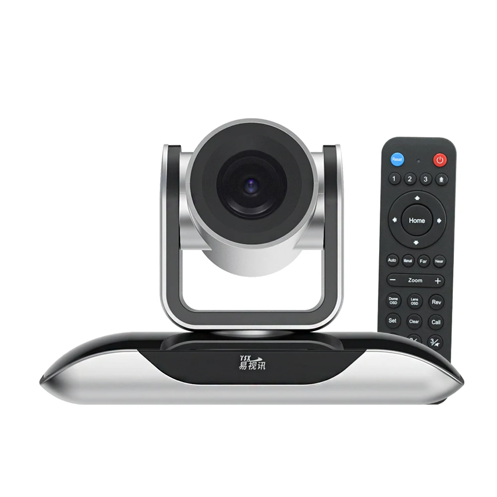 

1080P HD Conference Camera USB Plug & Play 350° Rotation with Remote Control Power Adapter for Video Meetings YSX A100