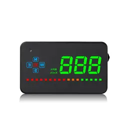 Velocímetro Universal HUD GPS para coche, pantalla Digital A2, alerta de exceso de velocidad, proyector de parabrisas, navegación para coche