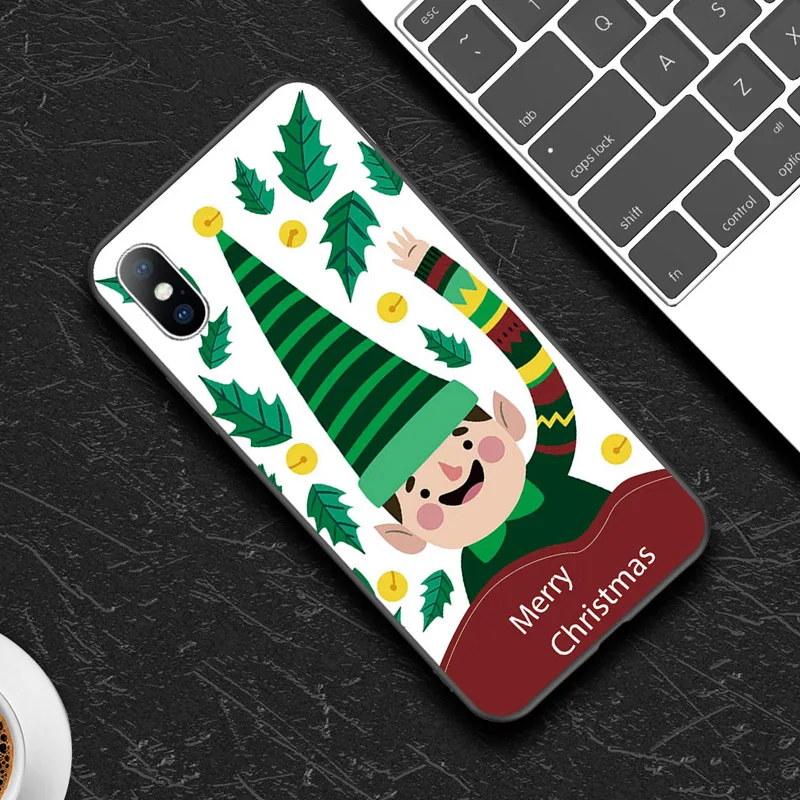 AC6958 Чехол Lovebay Merry Christmas с рисунком оленя снеговика для телефона iPhone 11 Pro Max X XR Xs Max 6 6s 7 8 Plus Мягкий силиконовый чехол из ТПУ - Цвет: AC6958