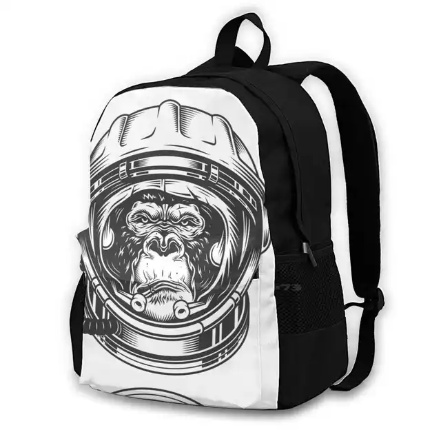 Mochila escolar Alpha bolso gorila, Animal espacial, mono, guerra salvaje, novedad|Mochilas| - AliExpress