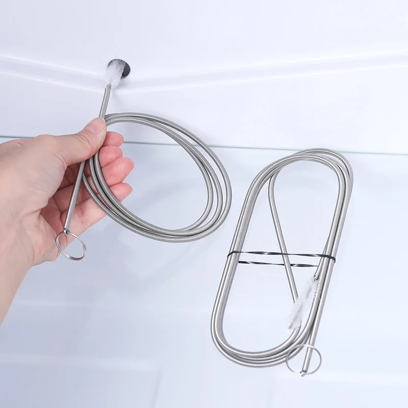 Spazzola per pulire tubi con setole in rame Spazzola multiuso in filo metallico Spazzola di scarico flessibile per impianti idraulici per lavello Accessorio durevole  1420